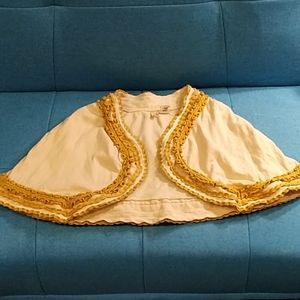 EUC Moth Bolero Poncho Ric Rac Anthropologie S/M